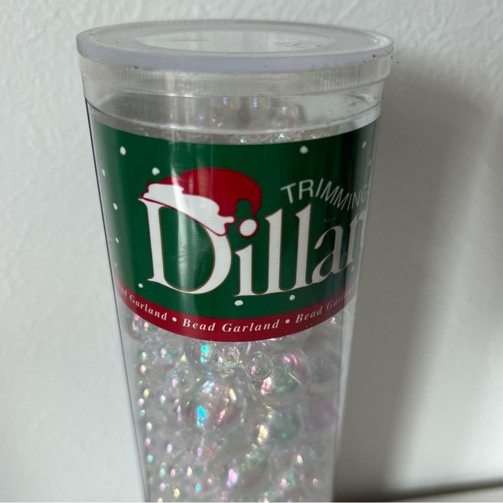 NEW Clear Bead Iridescent Pearl Strands 30’ Long Garland by Dillards - Picture 2 of 4